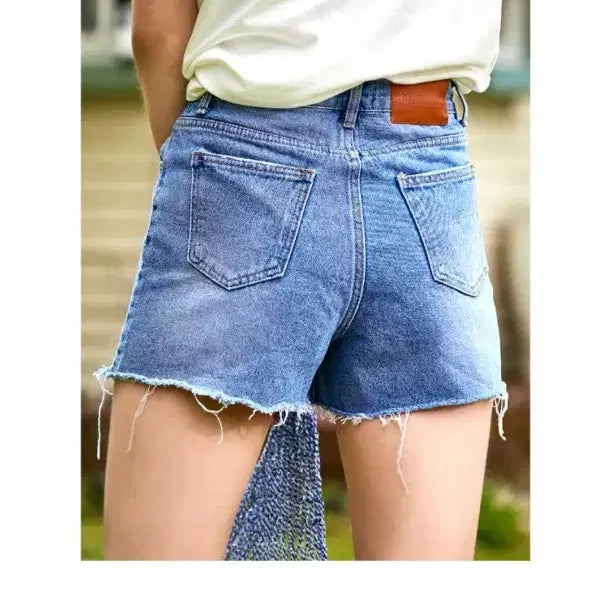 [BUNJANG] Pink Black Denim Shorts S / 핀블랙 데님 숏팬츠 S 새상품