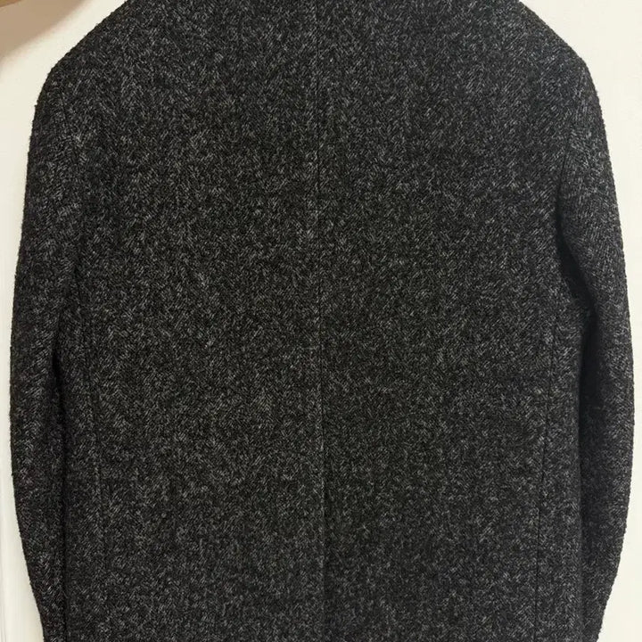 [BUNJANG] Facade Pattern Herringbone Blazer Coat Black S / 파사드패턴 헤링본 블레이저 코트 블랙 S (오버핏)