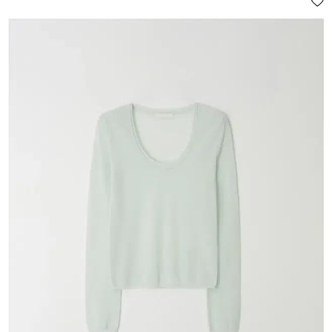 [BUNJANG] U-neck Knit Top / Leeds u넥 니트 민트