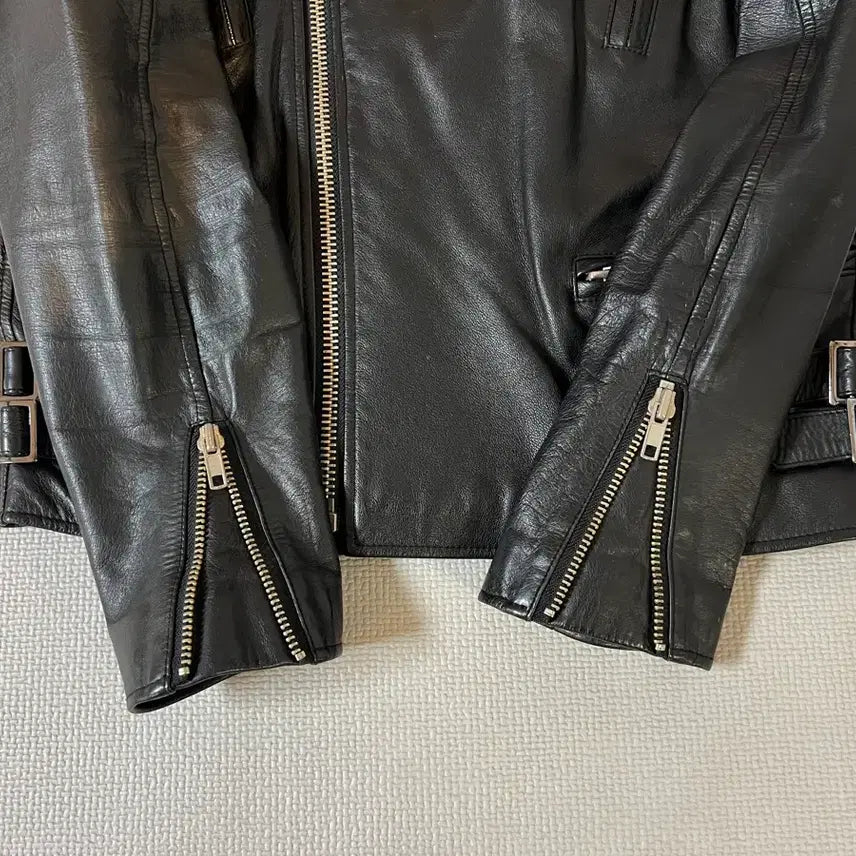 [BUNJANG] Made in KOREA Genuine Leather Rider Jacket / 무료배송 - Made in KOREA 집시 소가죽 리얼 레더 라이더 자켓