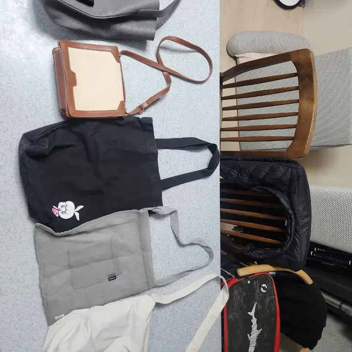 [BUNJANG] H Department Store Handbag Bundle Set / 가방5개 1번 H백화점구매 2번딸이쓰던거 3번천가방세개