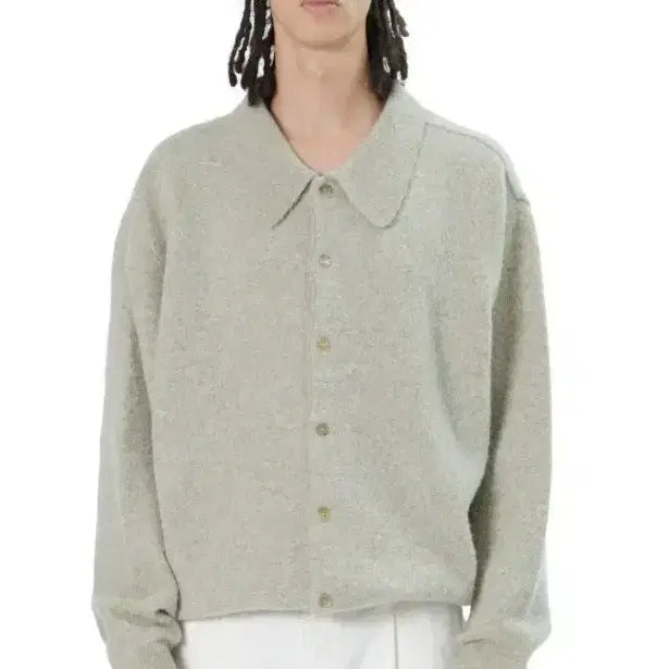 [BUNJANG] Brownyard Cardigan (Size 1) / 브라운야드 카라가디건 1사이즈