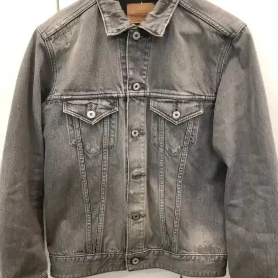 [BUNJANG] Deluxe Japanese Black Denim Trucker Jacket / deluxe 디럭스 재팬 흑청 트러커 데님자켓