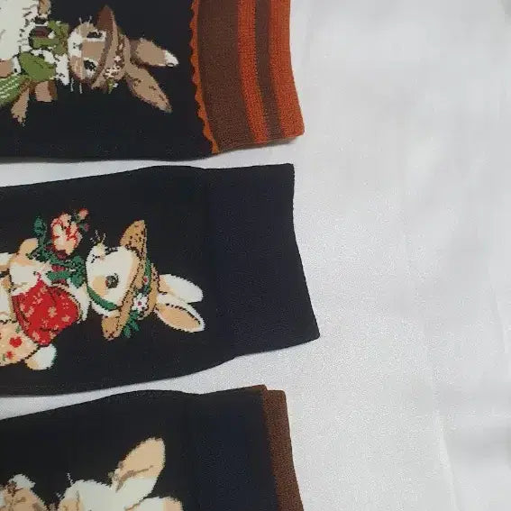 [BUNJANG] Animal Pattern Socks / 개당가격이예요~ 브라운 블랙 레드 동물패턴 토끼 버섯 딸기 양말
