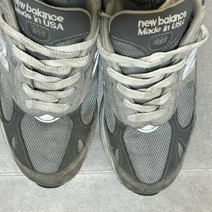 [BUNJANG] New Balance 993 Gray Suede Sneakers / 뉴발란스 993 그레이 MADE USA 스웨이드 운동화 MR993GL