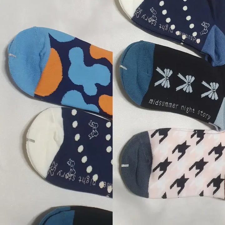 [BUNJANG] Rabbit Dot Ribbon Socks / 개당가격이예요~ 블루 네이비 핑크 토끼 도트 리본 기타 양말