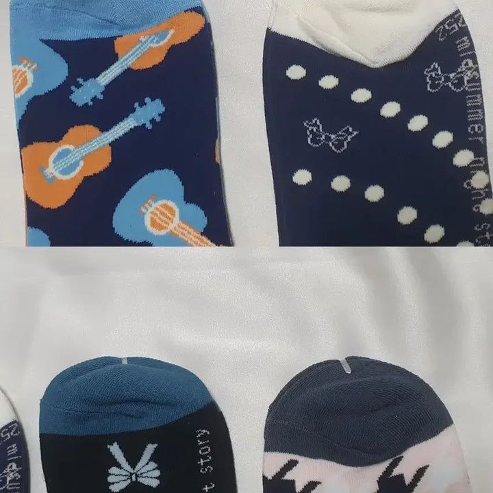 [BUNJANG] Rabbit Dot Ribbon Socks / 개당가격이예요~ 블루 네이비 핑크 토끼 도트 리본 기타 양말