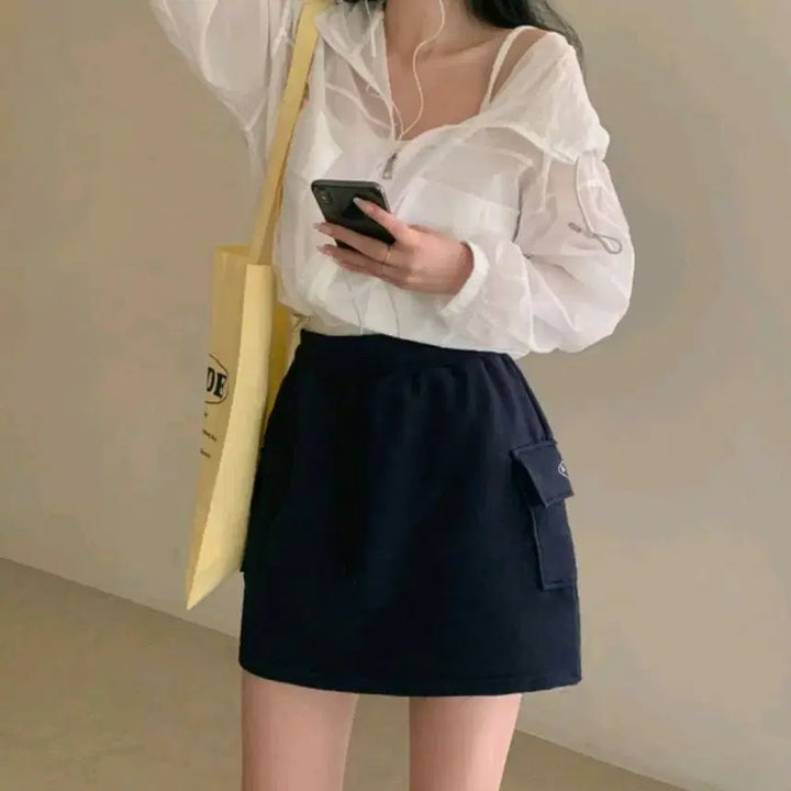 [BUNJANG] Baydely Cargo Skirt / 베이델리 카고 스커트