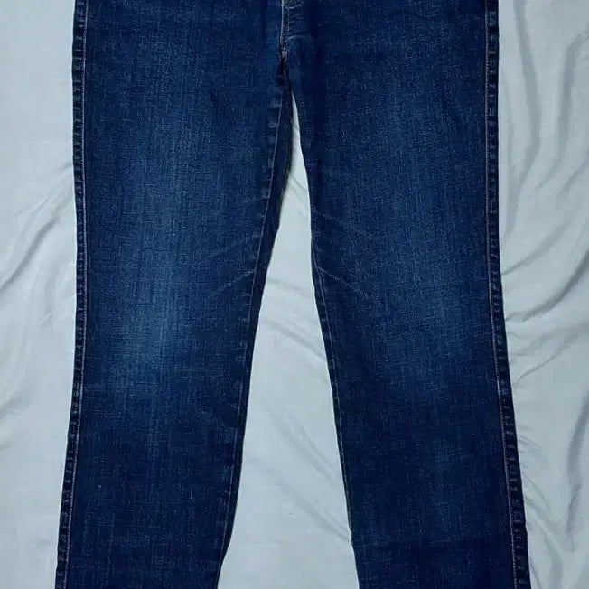 [BUNJANG] FUBU Dark Indigo Slim Straight Denim / [33] 푸부 다크 인디고 슬림 스트레이트 데님 (스판 함유)