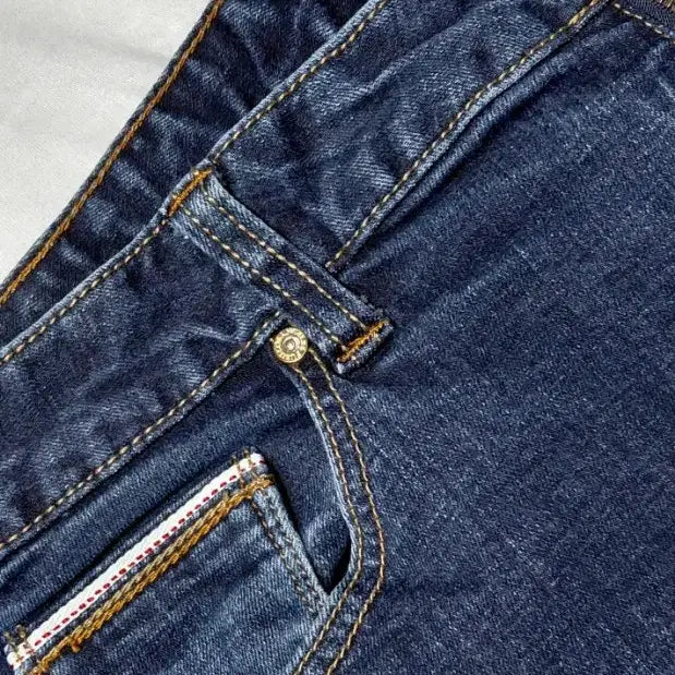 [BUNJANG] FUBU Dark Indigo Slim Straight Denim / [33] 푸부 다크 인디고 슬림 스트레이트 데님 (스판 함유)