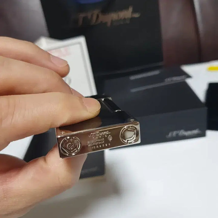 [BUNJANG] Dupont Line 2 CA16736 Black Lacquer Palladium Lighter / [백화점판] 듀퐁라이터 라인2 ca16736 블랙 래커 팔라듐 백금 쌍불