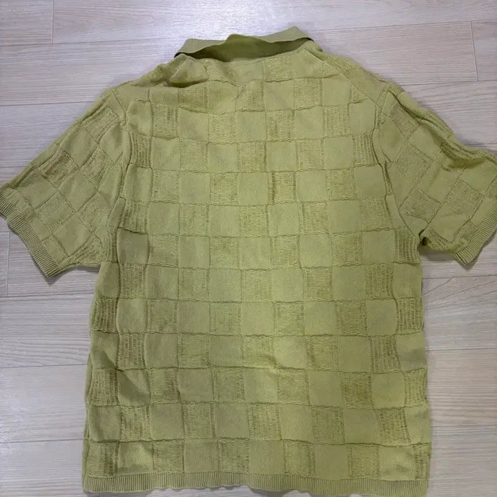 [BUNJANG] Insa In Silence Square Jacquard Polo Knit L / 인사일런스 스퀘어 자가드 폴로 니트 L