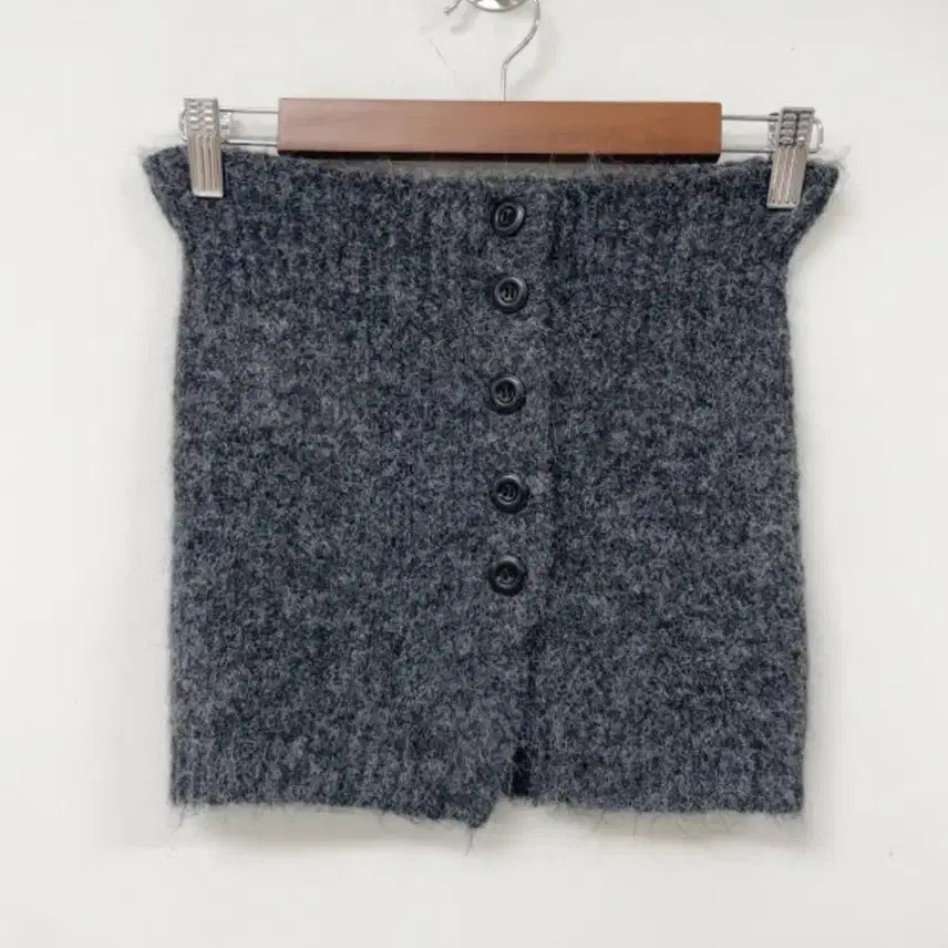 [BUNJANG] Adelio Charcoal Set (Cardigan + Top + Skirt) / 아델리오 가디건+탑+스커트 셋업