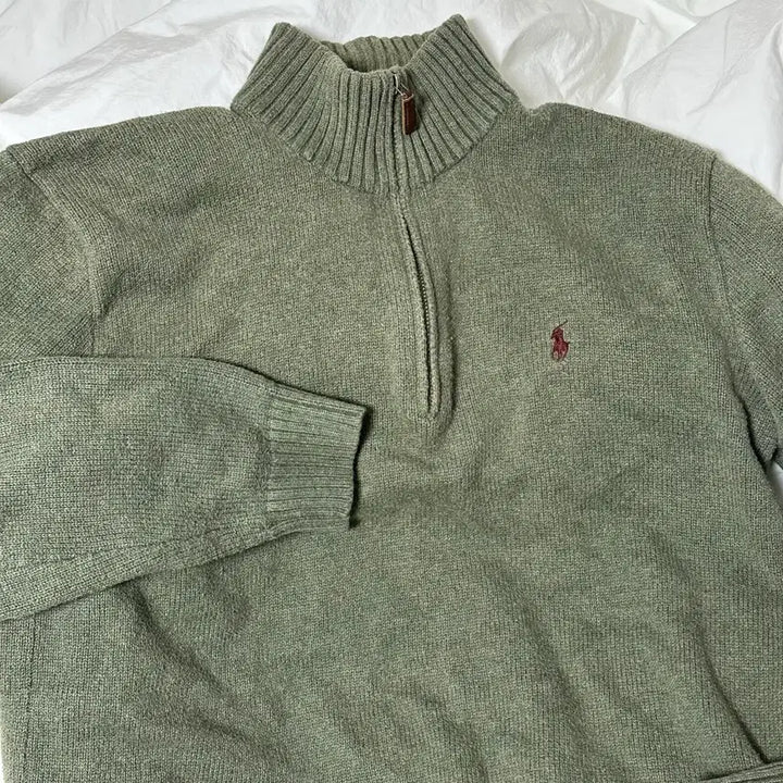 [BUNJANG] Vintage Matcha Knit / 폴로 말차색 니트 빈티지