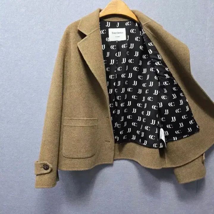 [BUNJANG] Juicy Couture Cashmere Blend Handmade Short Coat Jacket / 쥬시꾸뛰르 캐시미어 블렌드 핸드메이드 숏코트 자켓