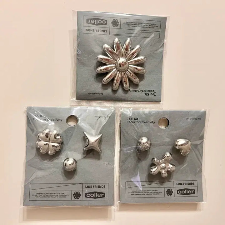 [BUNJANG] Line Friends Colle Metal Sticon (Choose One) / [새상품]라인프렌즈 꼴레 메탈스티콘 (3가지중 택1)
