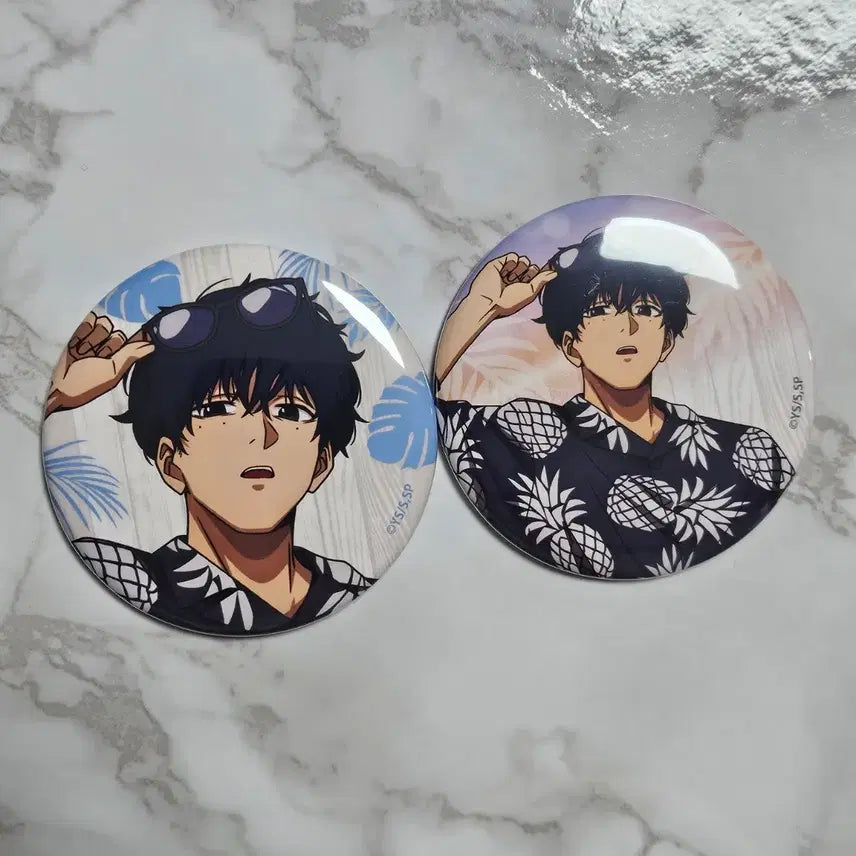 [BUNJANG] Sakamoto Days Natsuki Seba Badge Bundle Set / 사카모토데이즈 사카데이 세바 나츠키 캔뱃지 일괄