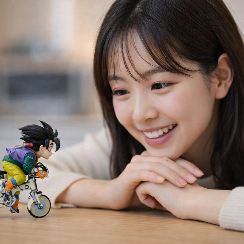 [BUNJANG] League Dragon Ball Resin Figure - Goku on Bicycle / 드래곤볼 레진 - League 사 월콜 사이즈  오공 자전거 -미개봉