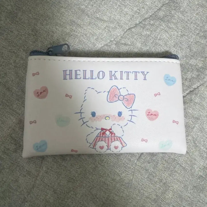 [SOLD OUT] 헬로키티 화이트 지퍼 동전 지갑