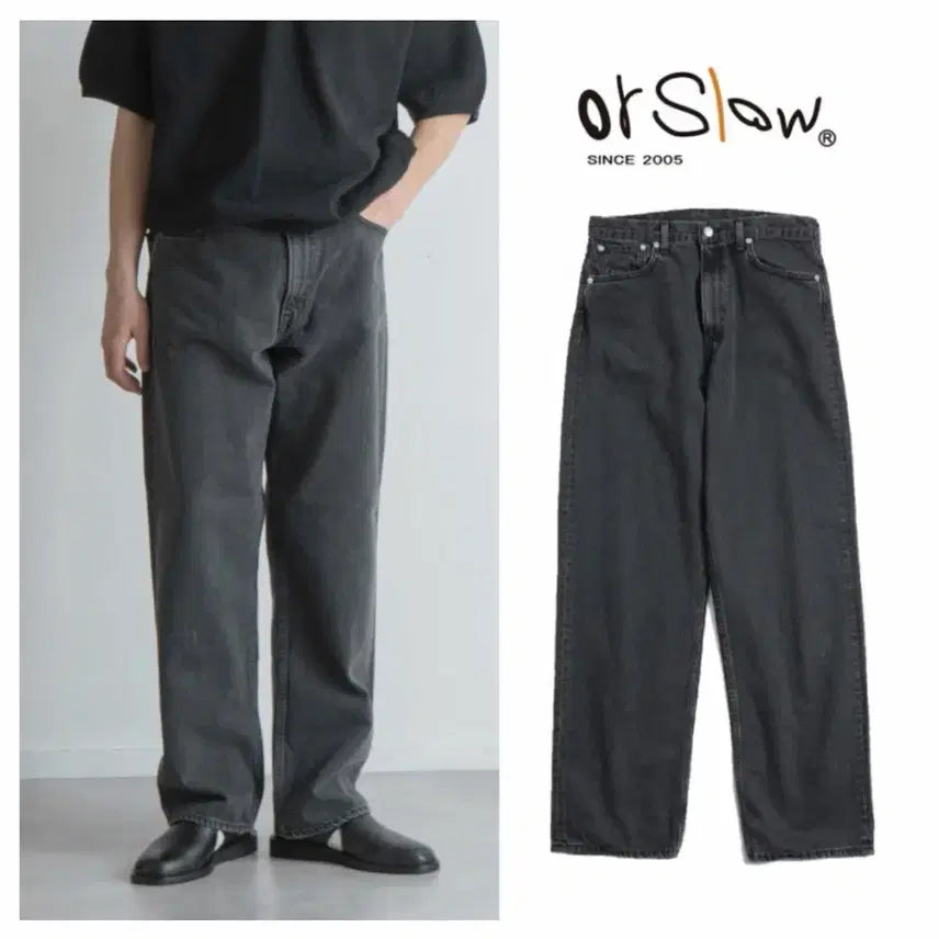 [BUNJANG] OrSlow 101 Dad Fit Denim Pants Black / 오어슬로우 101 DAD FIT 데님 팬츠 블랙