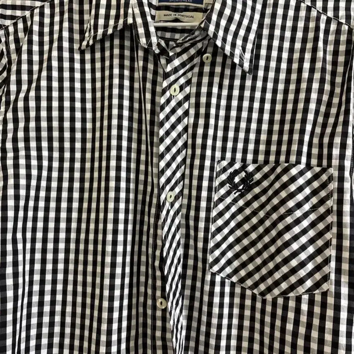 [BUNJANG] Fred Perry Gingham Check Shirt / 프레드페리 셔츠 38