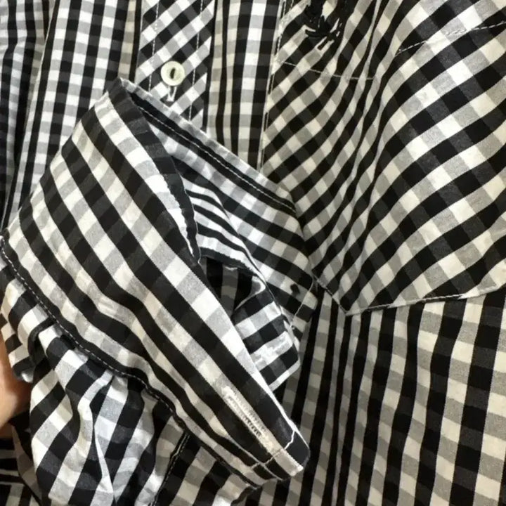 [BUNJANG] Fred Perry Gingham Check Shirt / 프레드페리 셔츠 38