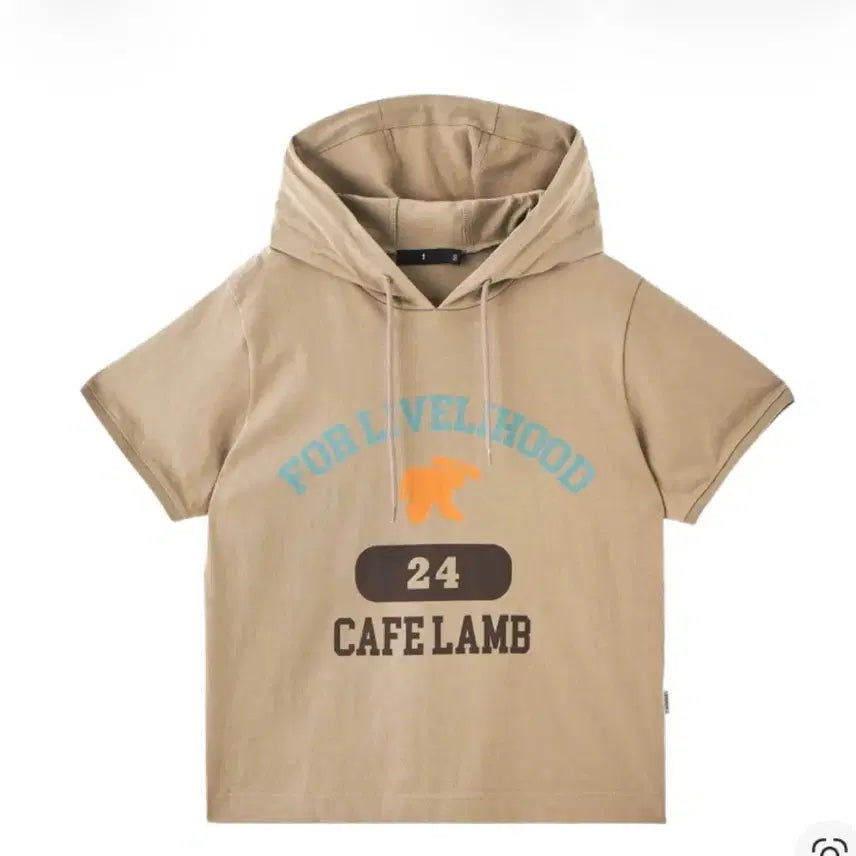 [BUNJANG] Safarispot Half Sleeve Hoodie / safarispot 사파리스팟 반팔 후드 티셔츠 올리브