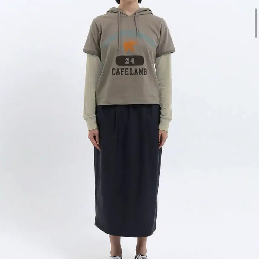 [BUNJANG] Safarispot Half Sleeve Hoodie / safarispot 사파리스팟 반팔 후드 티셔츠 올리브