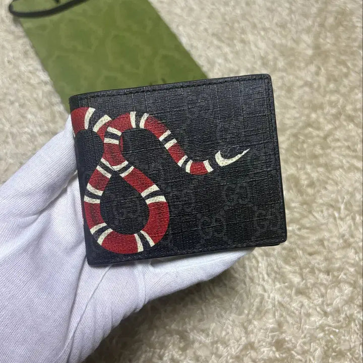 [BUNJANG] OS Gucci Snake Wallet Black / [OS] 구찌 스네이크 반지갑 블랙