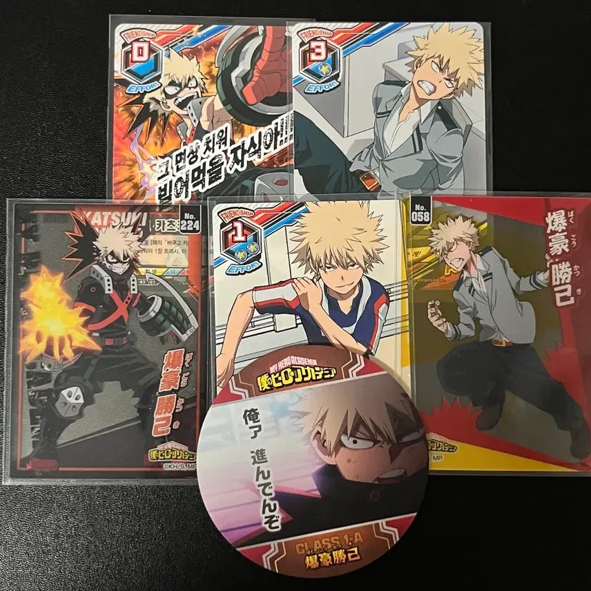 [BUNJANG] My Hero Academia Bakugo Bundle Set Card & Coaster / 나의 히어로 아카데미아 나히아 바쿠고 카드, 코스터 일괄