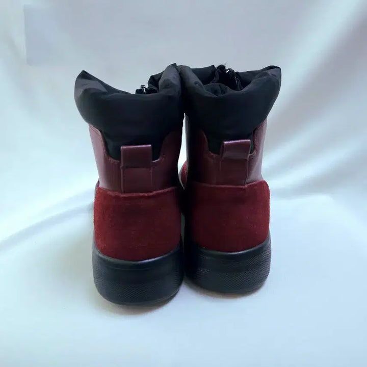 [BUNJANG] Burgundy Padded Ankle Winter Boots 240mm / 버건디 패딩 앵클 방한부츠 240mm