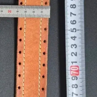 [BUNJANG] Leather Camel Belt / 일본 천연 통가죽 카멜 벨트