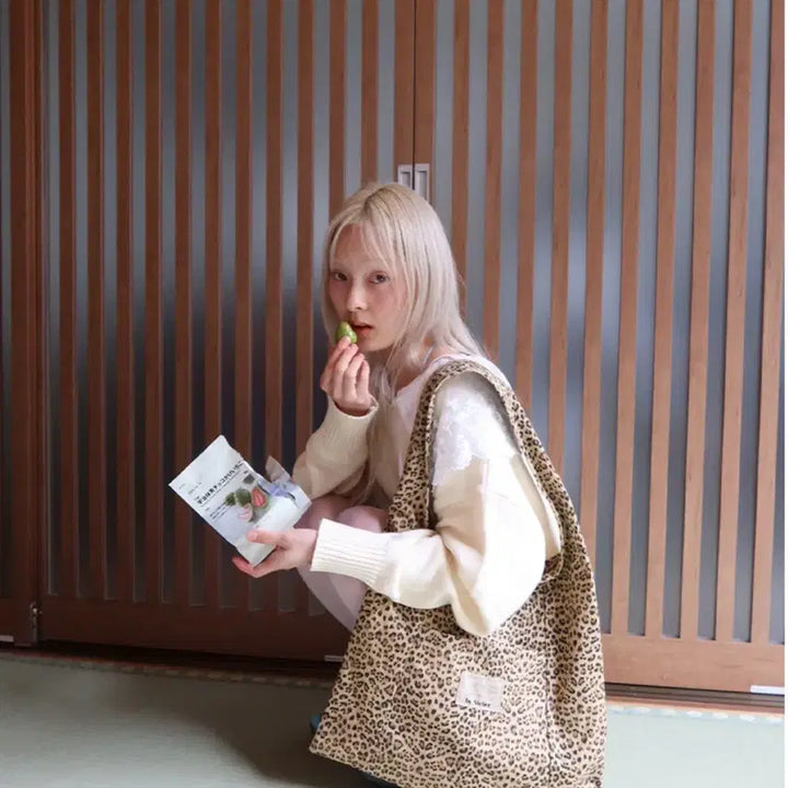 [BUNJANG] Byatelier Leopard Eco Bag / 바이아뜰리에 레오파드 에코백