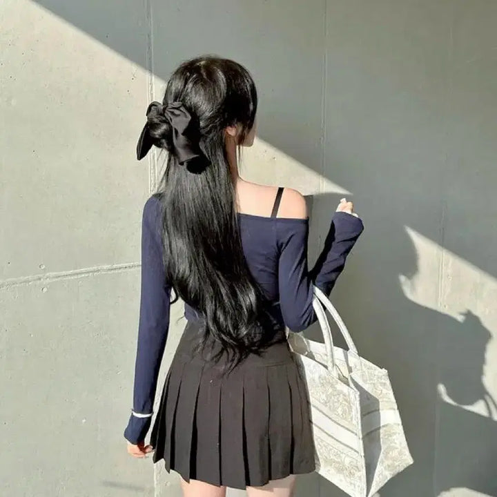 [BUNJANG] Mayoon 3-Neck Scarf Modal T-Shirt / 메이윤 24ver. [자체제작] 3넥 머플러 모달 쫀쫀티