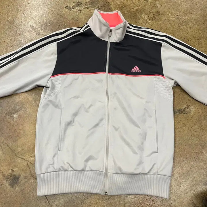 [BUNJANG] Adidas Three-Stripe Track Top White Navy Jersey / [정품/100] 아디다스 삼선 트랙탑 화이트 네이비 져지