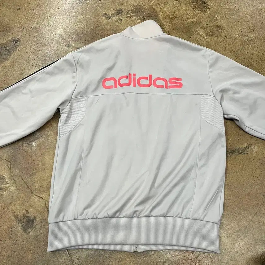 [BUNJANG] Adidas Three-Stripe Track Top White Navy Jersey / [정품/100] 아디다스 삼선 트랙탑 화이트 네이비 져지