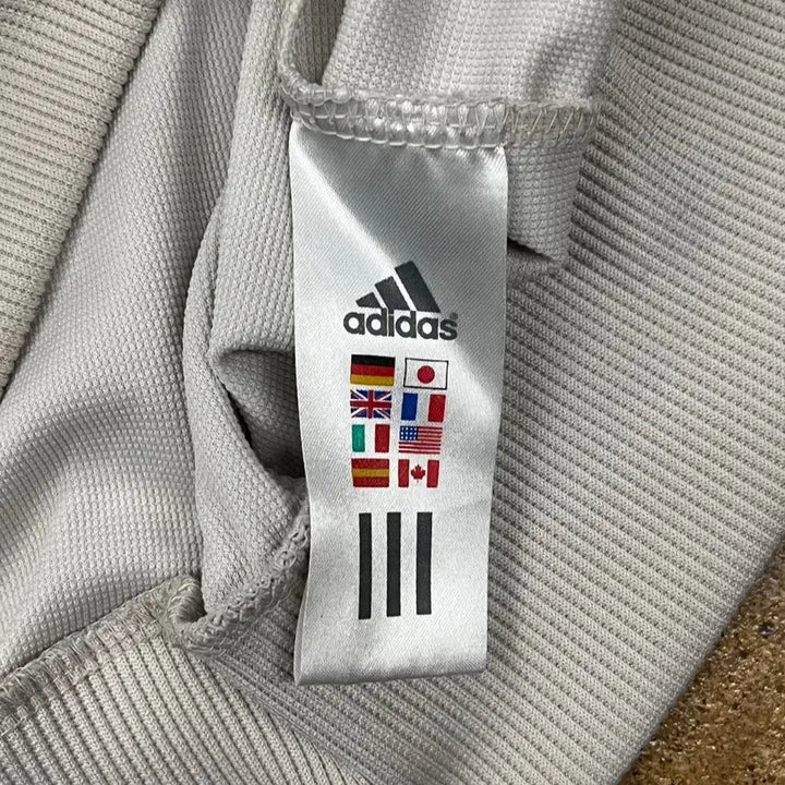 [BUNJANG] Adidas Three-Stripe Track Top White Navy Jersey / [정품/100] 아디다스 삼선 트랙탑 화이트 네이비 져지