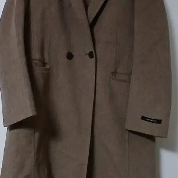 [BUNJANG] AZZARO Brown Handmade Double Coat / AZZARO 브라운 핸드메이드 더블 코트