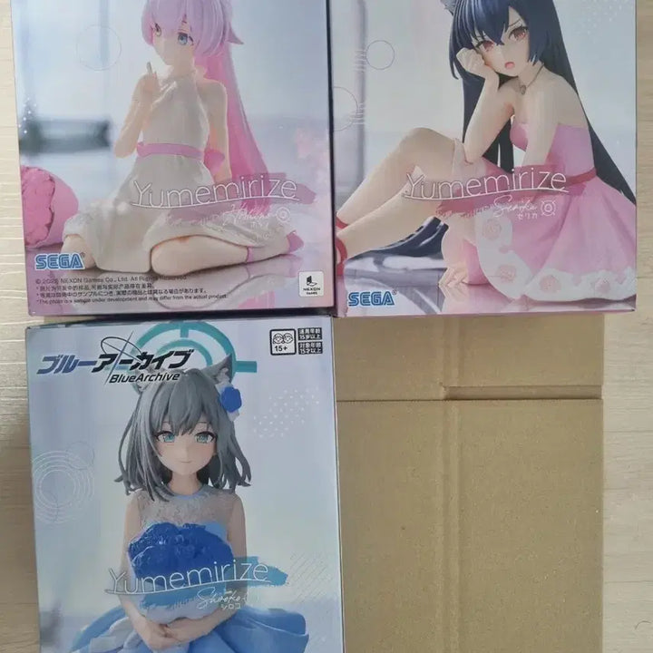 [BUNJANG] Blue Archive Yumemiru Series Figure 3-Piece Set / 블루아카이브 유메미리즈 피규어 3종 세트