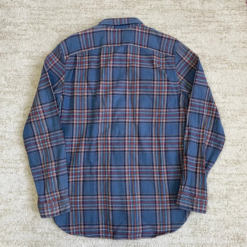 [BUNJANG] GAP 1969 Flannel Blue Pattern Shirt / [L] 00s 갭 GAP 플란넬 블루 패턴 셔츠