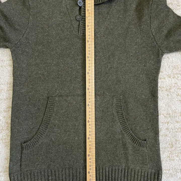 [BUNJANG] GAP Vintage Wool Blend Half Button Knit Hoodie / [M] GAP 갭 빈티지 울 블랜디드 하프 버튼 니트 후디
