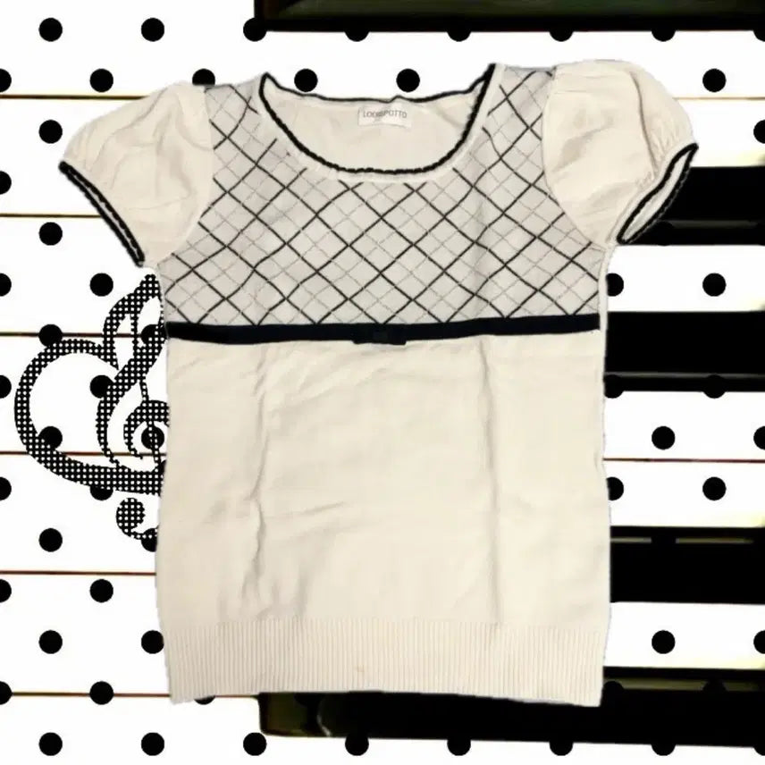 [BUNJANG] LODISPOTTO Vintage Half Sleeve Knit / 일본빈티지 LODISPOTTO 로디스포토 갸루 로걀 반소매 니트