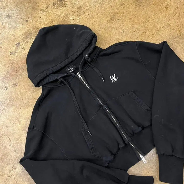 [BUNJANG] Wooyoungmi Black Hooded Zip-Up / [정품/S] 우알롱 검정색 후드 집업