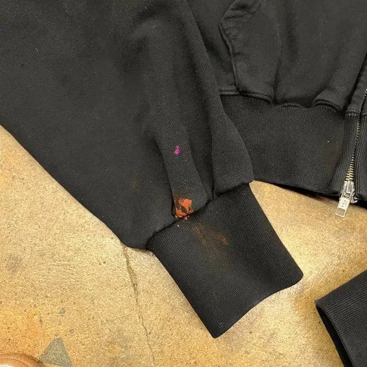 [BUNJANG] Wooyoungmi Black Hooded Zip-Up / [정품/S] 우알롱 검정색 후드 집업