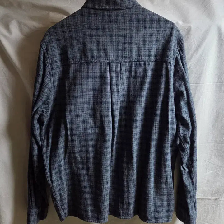 [BUNJANG] ZARA Blue Check Cotton Shirt L / 자라 ZARA 블루 체크 코튼 셔츠 L