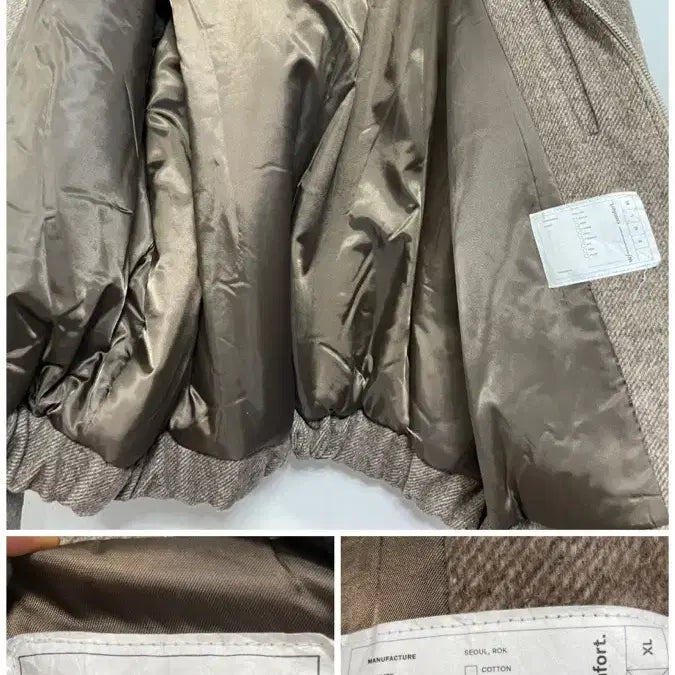 [BUNJANG] N6035 Quilted Wool Jacket / 새상품)누빔 울 자켓.봄버.블루종.투웨이집업