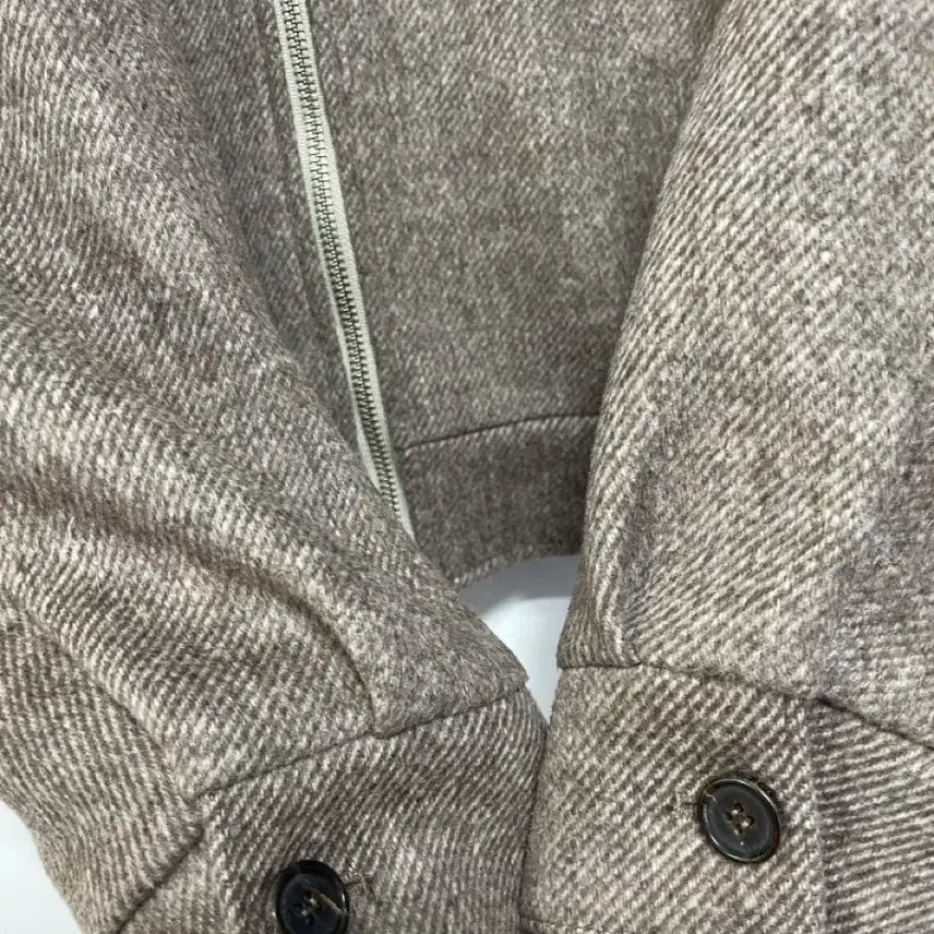 [BUNJANG] N6035 Quilted Wool Jacket / 새상품)누빔 울 자켓.봄버.블루종.투웨이집업