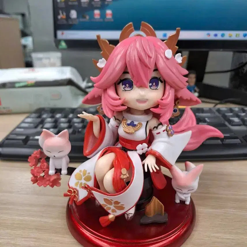 [BUNJANG] Genshin Impact Yae Miko PVC Figure / [즉시발송, 무료배송] 원신 야에 미코 피규어