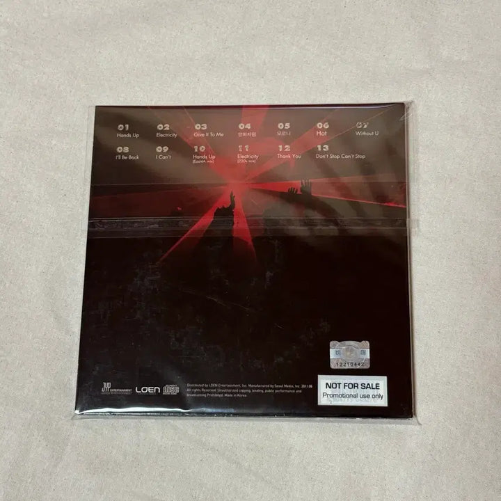 투피엠(2PM) 정규 2집 [HANDS UP] 전원 친필 싸인 비매