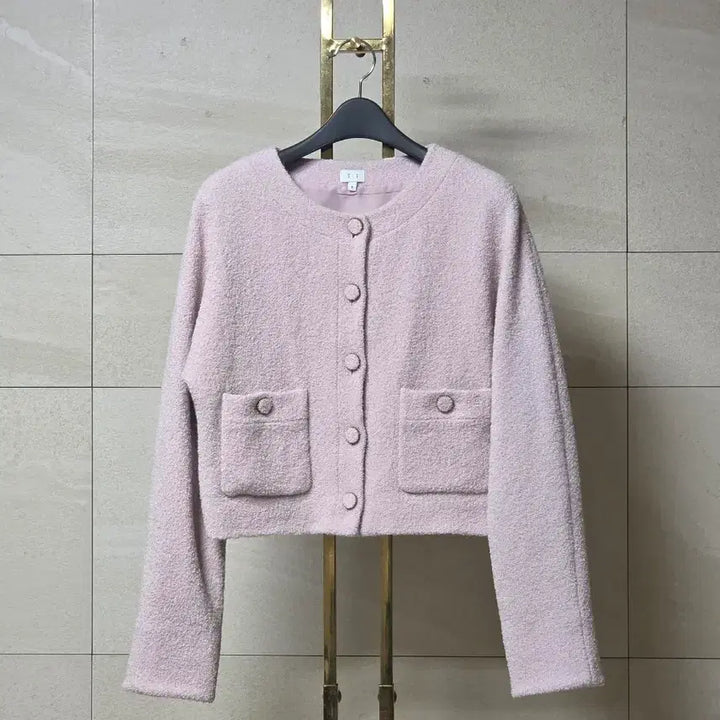 [BUNJANG] Sienne Boucle Round Jacket Lavender Pink / 시에 부클 라운드 자켓 라벤더 핑크